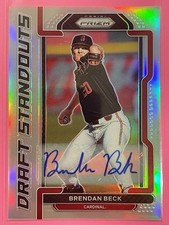 2021 Panini Prizm Draft Picks Brendan Beck Draft Standouts Auto Silver #DS-BB