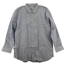 Andy Mohan Dress Shirt Mens 3XL Blue Long Sleeve Button Down Point Collar VTG