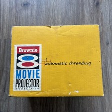 Kodak Brownie 8mm Movie Projector Model A-15 In Box Powers On Otherwise Untested