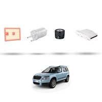 Hoffcar Wartungsset - 4 Filter FüR Skoda Yeti (5L) 1.2 TSI 81Kw Ab 2014