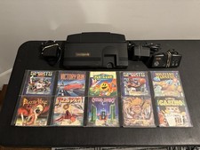NEC TurboGrafx16 Console with OEM Controller 10 Games In Cases and Hookups Works
