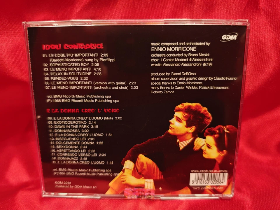 ENNIO MORRICONE - "IDOLI CONTROLUCE" / "E LA DONNA CREO' L# UOMO" Ost CD - Bild 3 von 3