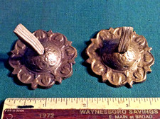 Vintage Brass Finger Cymbals Percussion Belly Dancer Mediterranean 2 Piece Set