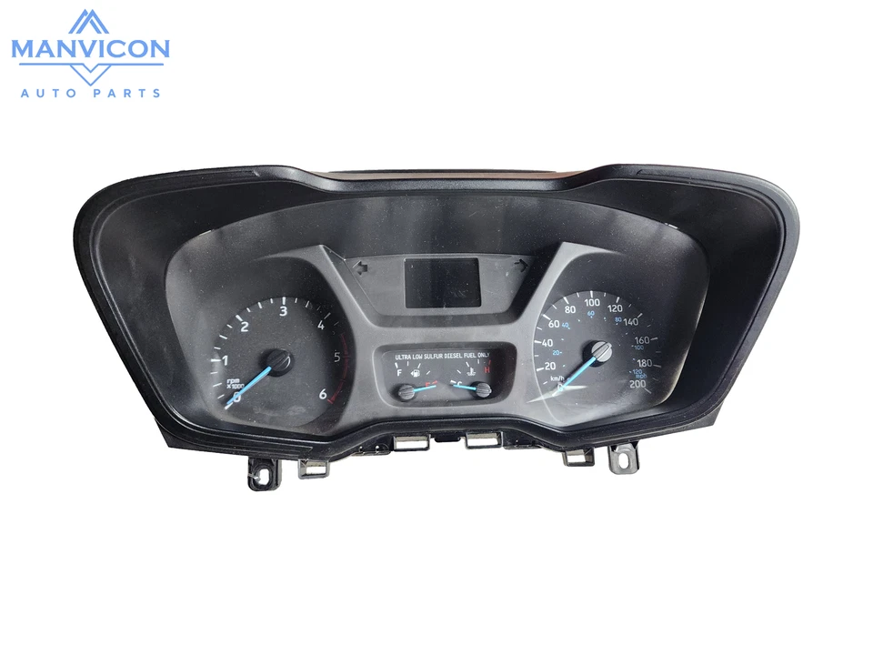 Ford Transit-250 2017-2018 diésel 3,2 L velocímetro instrumental 196 KPH Cluster Foto 3 de 4