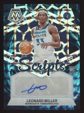 2023-24 Panini Mosaic #RS-MIL Leonard Miller Rookie Scripts Genesis