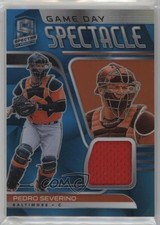 2021 Spectra Game Day Spectacle Jerseys Neon Blue Prizm 50/50 Pedro Severino sc2
