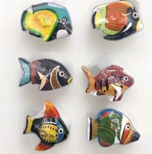 Set of 6 Tropical Fish Floating Tea Light Candles Unbranded Colorful Beach Party
