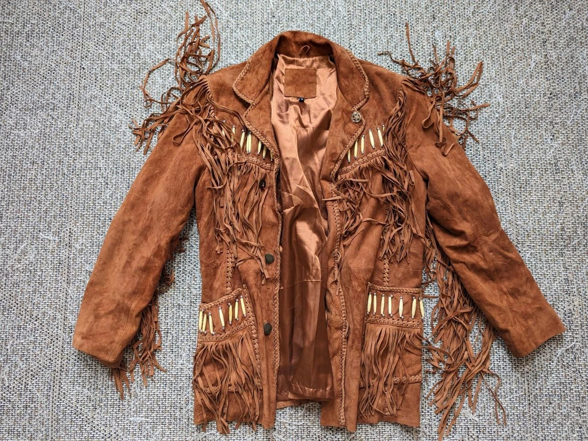 Women's Fringe Jacket Faux Suede Leather Jackets Fashion Tassel Moto Biker  Cropped Coats Cardigan 70s Hippie Clothes : : Clothing, Shoes &  Accessories