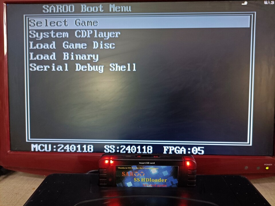 SEGA Saturn SAROO HD loader drive flash SD Card Emulator SEGA Saturn SAROO HD loader drive flash SD Card Emulator