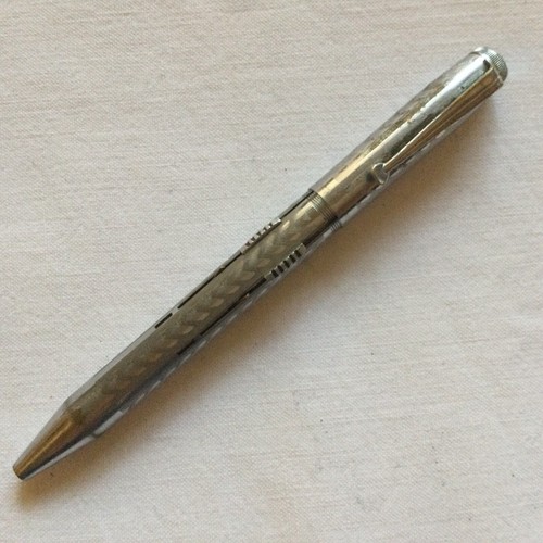 Ancien stylo billes 4 couleurs métallique - Décoration