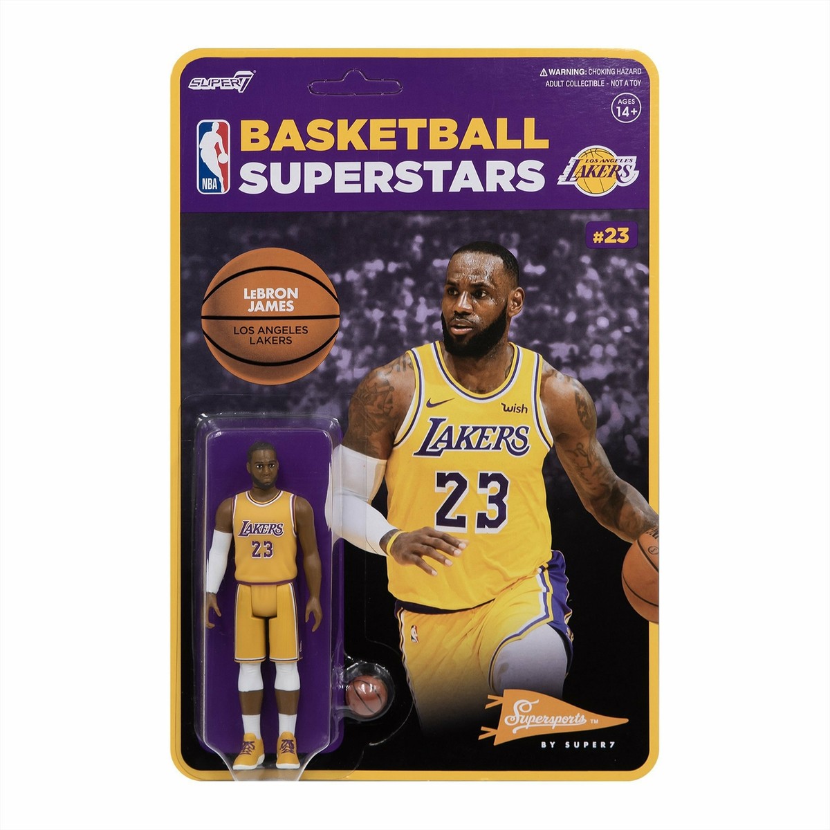 NBA Basketball Superstars Super 7 Figure: Lakers - LeBron
