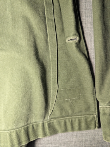 Vintage Vietnam Era Shirt Mens 19x25 US Army OG-107 Sateen Green Unique Patch - Picture 11 of 13