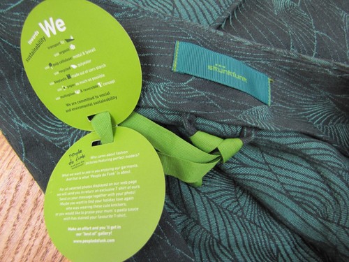3 line Skunkfunk Size Green Medium A Skirt Cotton w6xqHfOY