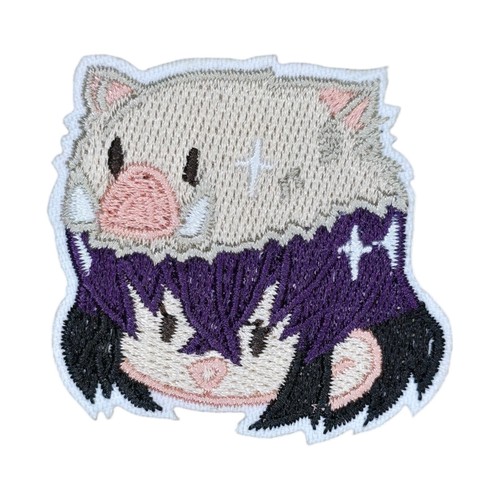INOSUKE HASHIBIRA SOMBRERO DE JABALÍ CABEZA DE CHIBI CAZADOR DE DEMONIOS ANIME SERIE DE TV PARCHE PLANCHADO - Imagen 3 de 4