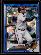 2021 Bowman Chrome Sapphire #BCP-76 Yusniel Diaz  Sapphire