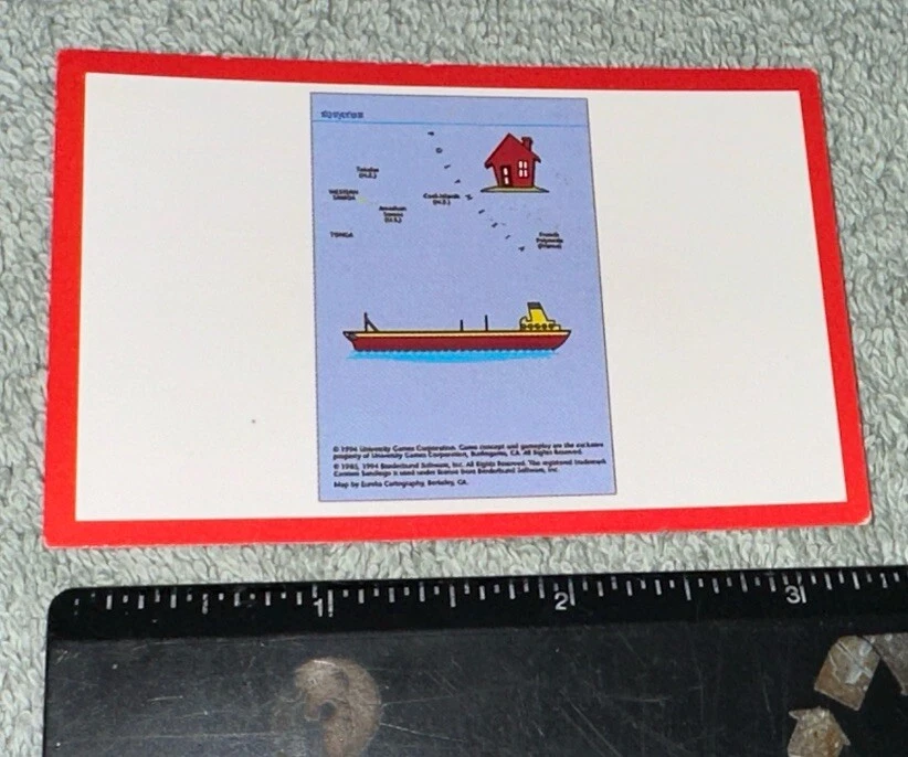 ¿Dónde en el mundo está Carmen Sandiego? Tarjetas de región de PC de repuesto Jr Det Ed Foto 3 de 4