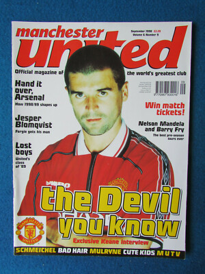 Mutv Subscription Cost Manchester United Magazine September 1998