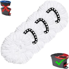 4 Pack Mop Heads for O-Ceda EasyWrin Spin Mop Microfiber Spin Mop Refills Eas...
