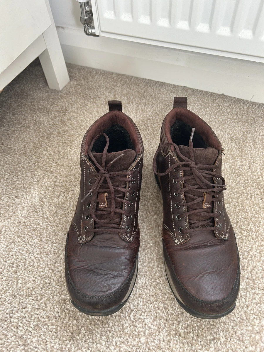Clarks Rampart Mid Gore Tex Brown Warm lined Waterproof Leather Boots UK 8 G