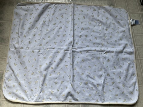 Ralph Lauren Baby Blanket Ducks Chicks Yellow White Reversible Cotton Knit - Picture 2 of 4