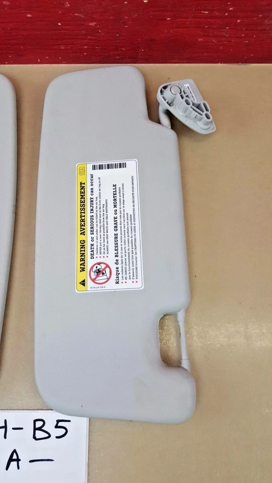 2008-2014 Smart Fortwo Sun Visor Sunvisor Left & Right Pair Set OEM Gray Foto 3 de 4