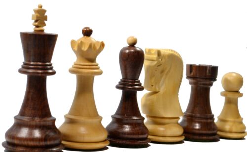 Historical Wooden Zagreb Russian Chess Set Reproduction King 3.75 34 Pieces 4Q - Picture 1 of 11
