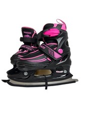 Lake Placid SUMMIT Black & Pink JR ice skates discounted - free ship au