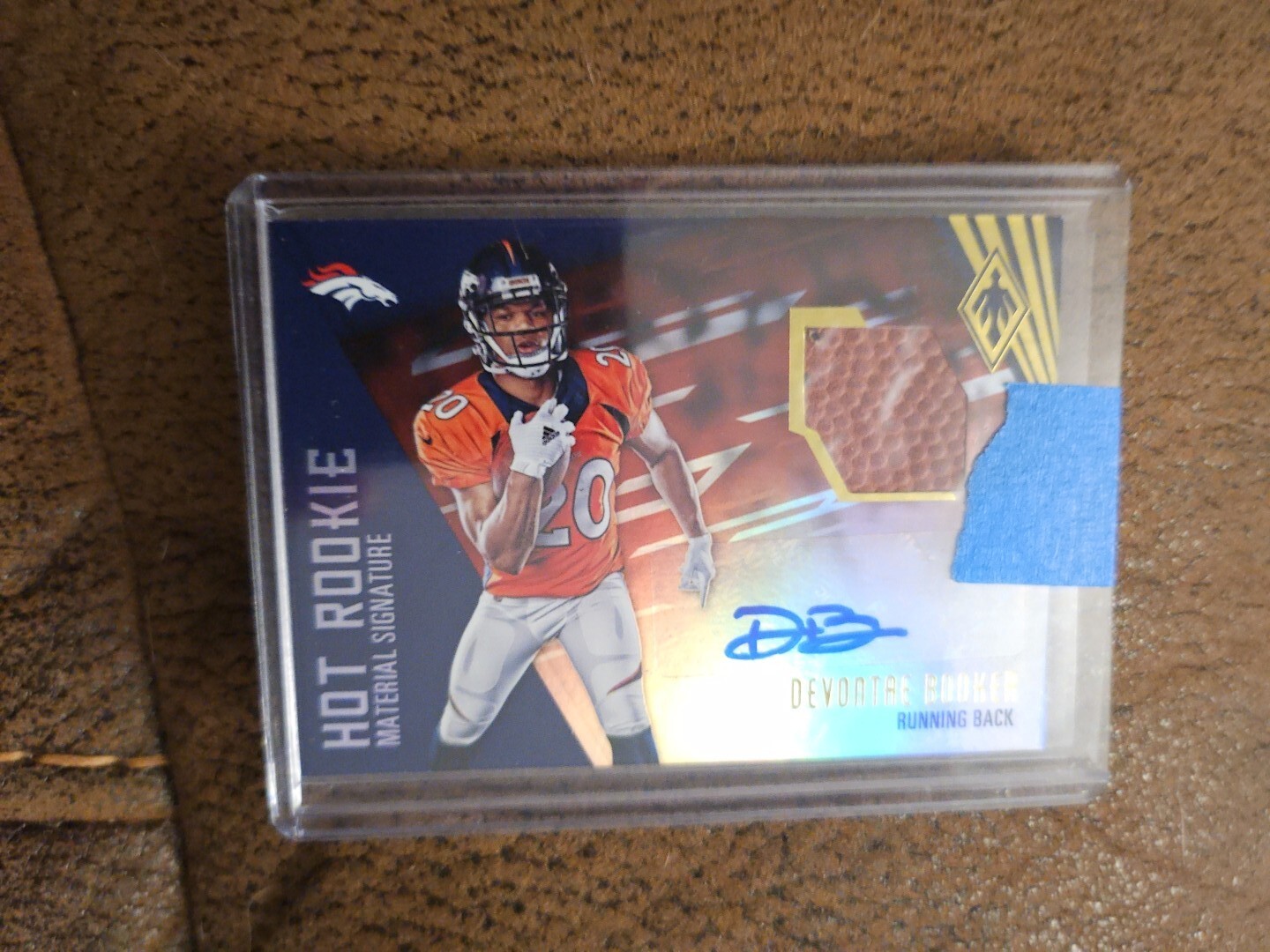 Devontae Booker Panini Phoenix Rps Rookie Jumbo Autograph Swatch #DB Base