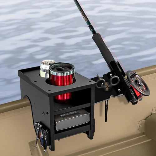 Jon Boat Rod Holder and Storage Organizer - John Boat Accessories for Fishing - 