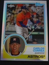 2018 Topps Chrome 83T-5 Carlos Correa Astros 1983 35TH Anniversary Baseball Card