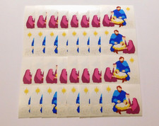 Mrs. Grossman's Stickers Lot of 8 Strips Nativity 1995 Vintage Scrapbooking