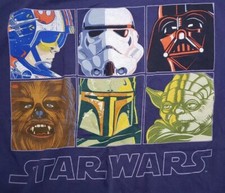 Vintage Disney Star Wars 6 characters Men's XL T-Shirt