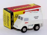 Schuco Piccolo Unimog 401 Messe 2002, 1:90, Weiß, Ovp