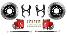 88-00 Chevy C1500 Rear Disc Brake Conversion, RED PC Calipers