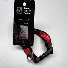 Chicago Blackhawks Dog Cat Collar 9.5" to 13" Small Pet Supplies NHL Official