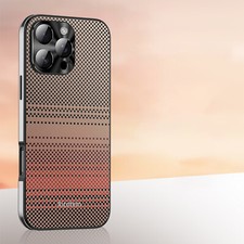 For iPhone 16 Pro Max 15 14 13 Shockproof Metal+PC Case Slim Back Phone Cover