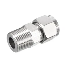 Compression Tube Fitting, 3/8 NPT Male x Ф3/8" Tube OD with Double Ferrules