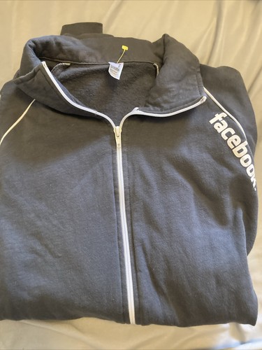 Facebook Pullover mit durchgehendem Reißverschluss & Yahoo! Langarm Gr. Beide amerikanische Bekleidung - Bild 2 von 3