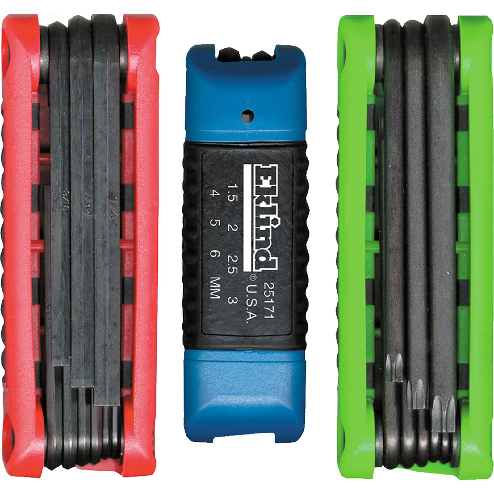 25024 Ergo-Fold Hex & TORX Key Set - 24pc Inch/MM Combo w/ 3 Sets