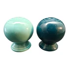 Fiesta Turquoise Light Dark Salt and Pepper Shakers