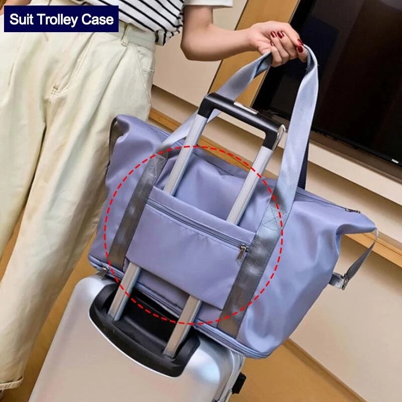 小物入れ Waterproof Folding Bag Waterproof Large Capacity Folding Travel Bag Lightweight - High