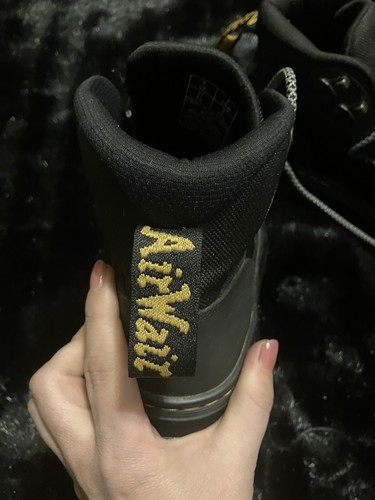 Dr. Martens Boury Hiking Combat Boots Mens Size 5 Black Gray - Picture 3 of 9