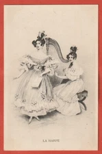 Old postcard - advertising - chicoree a la menagere - la ronde - viennese way