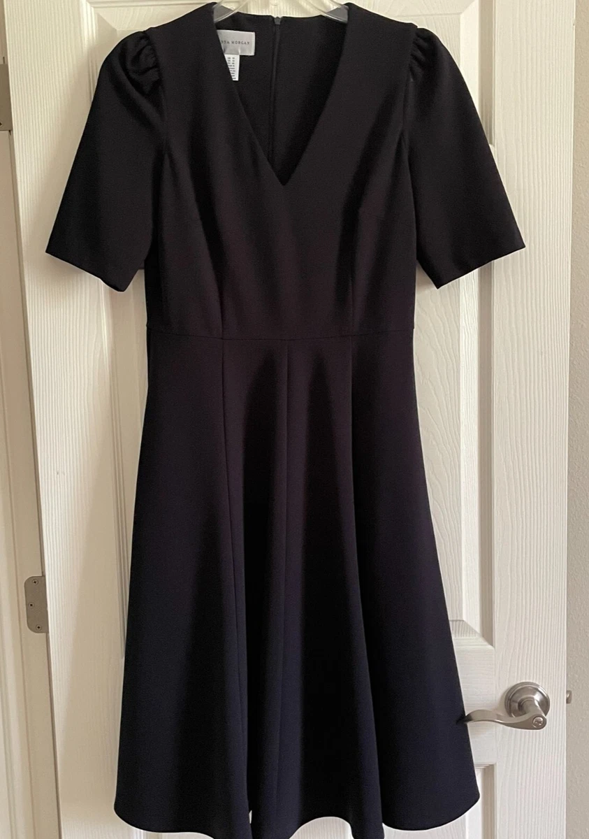 Donna morgan short sleeve fit & flare best sale dress