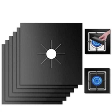 10 Pack Stove Burner Covers Double Thickness Reusable Non-Stick Heat-Resistan...