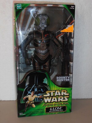 Star Wars Bounty Hunter 4-LOM 12'' Inch Action Figure Sealed POTF2 2000 Hasbro