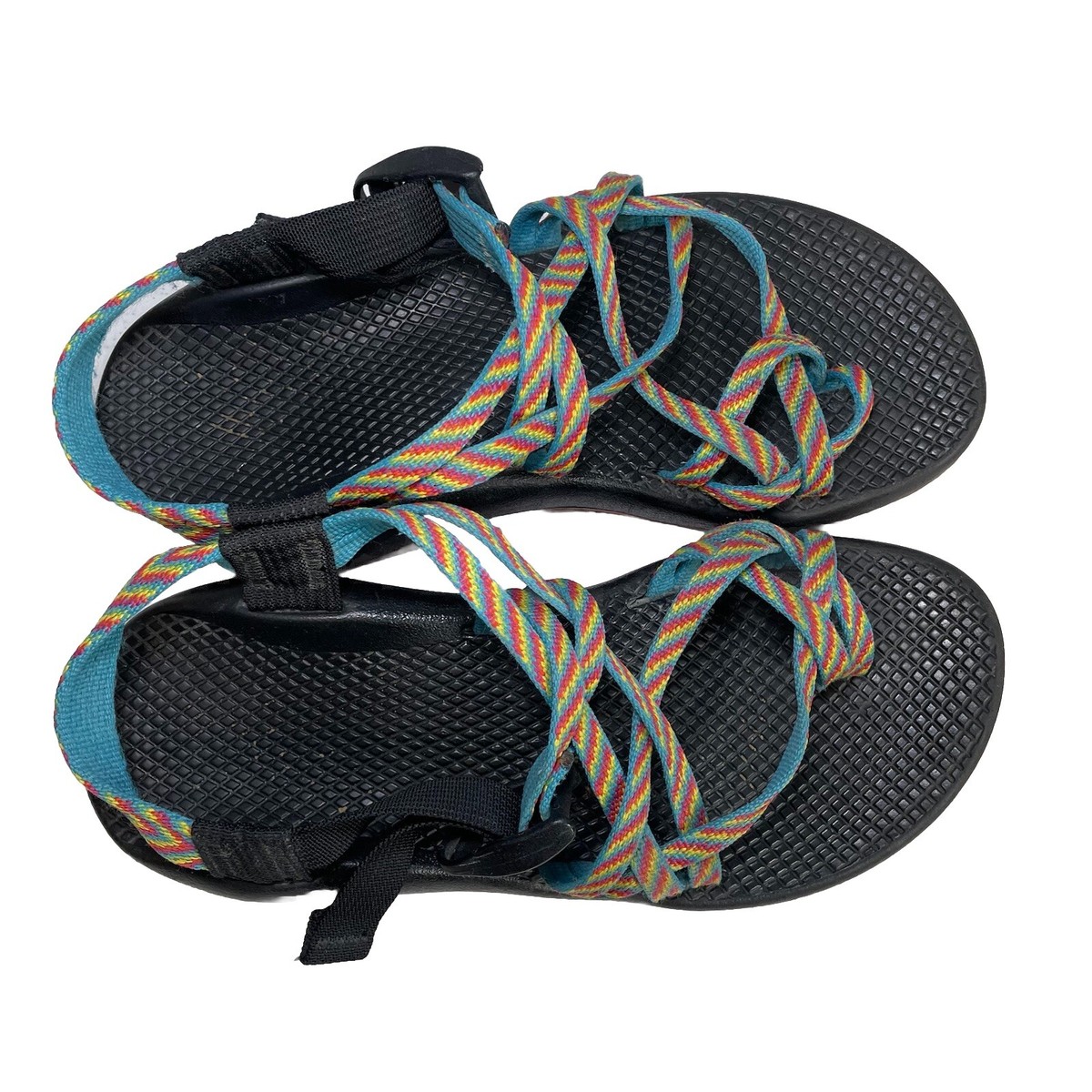 chako⭐︎ Chaco ZX2 Classic Navy Blue Coral Sandals Strappy Adjustable