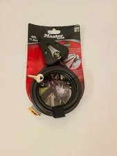 Master Lock Cable Lock, Python Adjustable Keyed, 6 ft. Long, Black 8418D