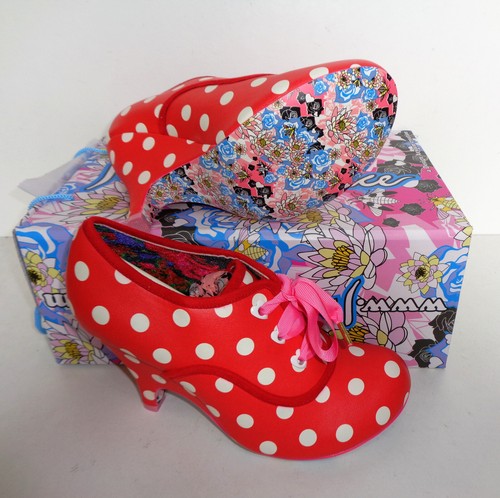 Zapatos de tacón de moda de fiesta rojos de elección irregular para damas de mujer Talla 3,5 PVP £80 Reino Unido - Imagen 4 de 8