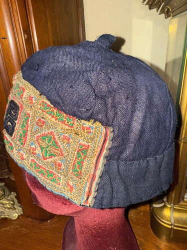 Ancien bonnet ethnique Vietnam , Asie ? - Imagen 2 de 7